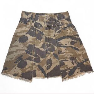 Camouflage A-Line Skirt